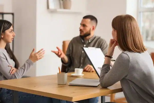 Image of couple access free mediation using family mediation voucher scheme Oswaldtwistle